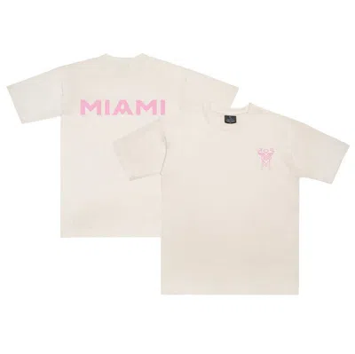 Peace Collective Unisex  Cream Inter Miami Cf Essentials T-shirt