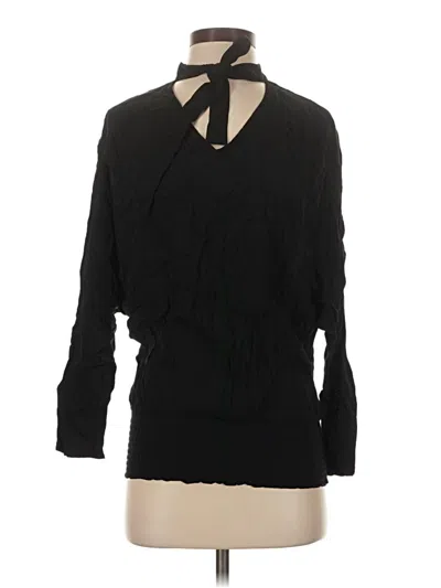 Pre-owned Peace Love World 3/4 Sleeve Blouse In Black