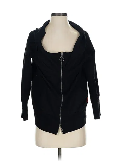 Pre-owned Peace Love World Cardigan Sweater In Black