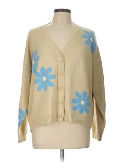 Pre-owned Peace Love World Cardigan Sweater In Brown