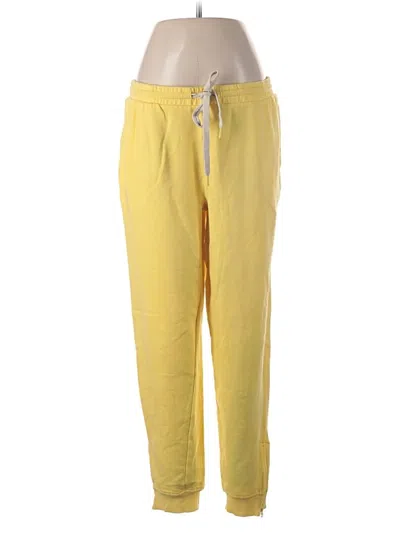 Pre-owned Peace Love World Casual Pants In Yellow