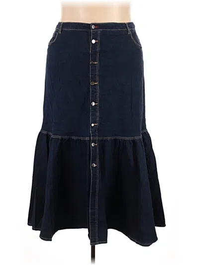 Pre-owned Peace Love World Denim Skirt In Blue