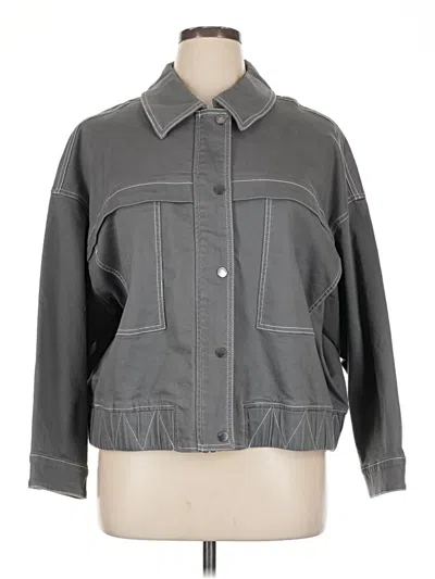 Pre-owned Peace Love World Jacket In Gray