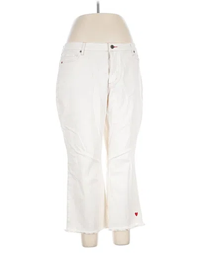 Pre-owned Peace Love World Jeans In Ivory
