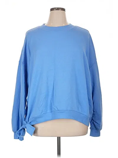 Pre-owned Peace Love World Long Sleeve T-shirt In Blue
