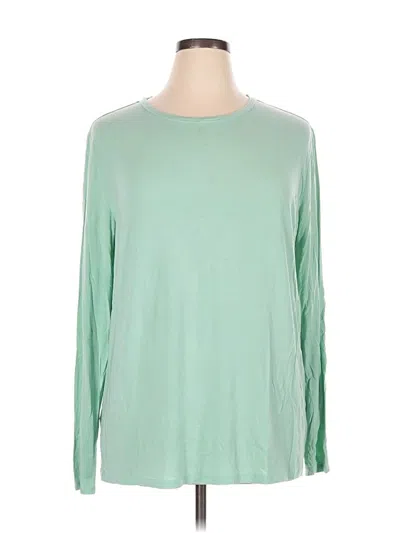 Pre-owned Peace Love World Long Sleeve T-shirt In Green