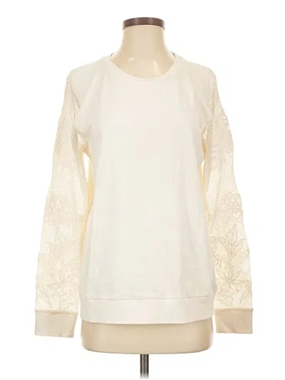 Pre-owned Peace Love World Long Sleeve T-shirt In Ivory