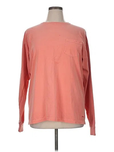 Pre-owned Peace Love World Long Sleeve T-shirt In Pink