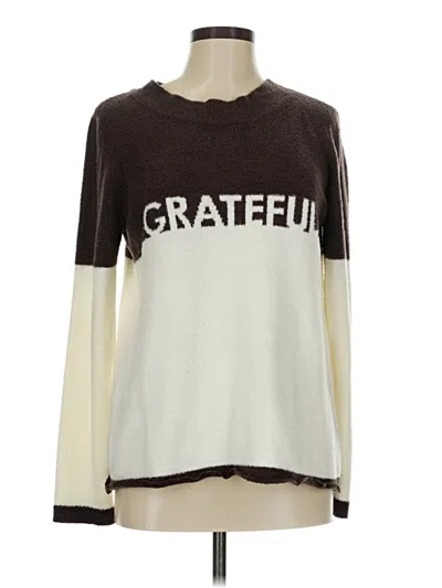 Pre-owned Peace Love World Pullover Sweater In Brown