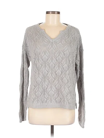 Pre-owned Peace Love World Pullover Sweater In Gray