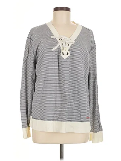 Pre-owned Peace Love World Pullover Sweater In Gray