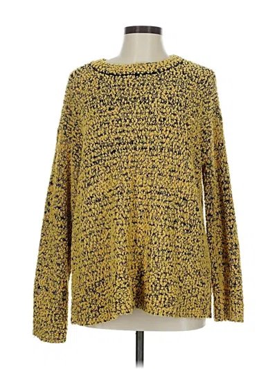 Pre-owned Peace Love World Pullover Sweater In Yellow