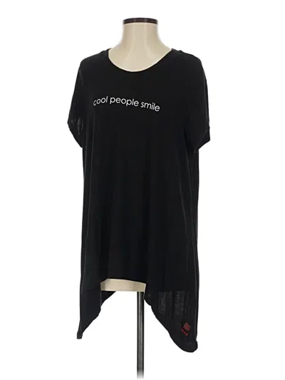 Pre-owned Peace Love World Short Sleeve T-shirt In Black