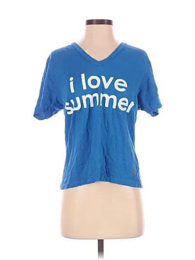 Pre-owned Peace Love World Short Sleeve T-shirt In Blue