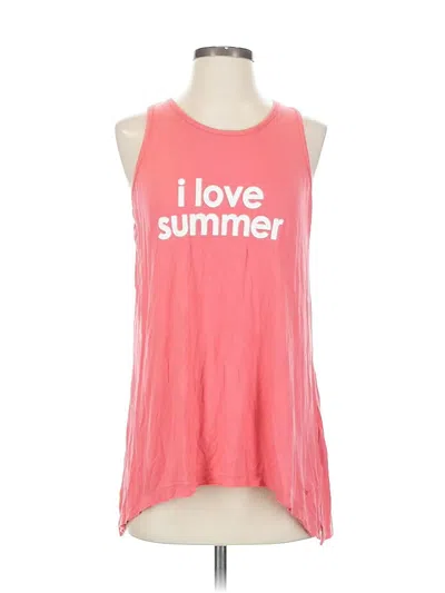 Pre-owned Peace Love World Sleeveless T-shirt In Pink