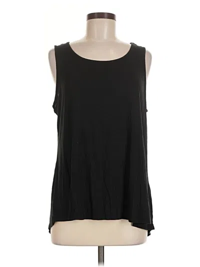 Pre-owned Peace Love World Sleeveless Top Black Scoop Neck Tops