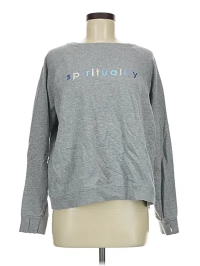 Pre-owned Peace Love World Sweatshirt In Gray