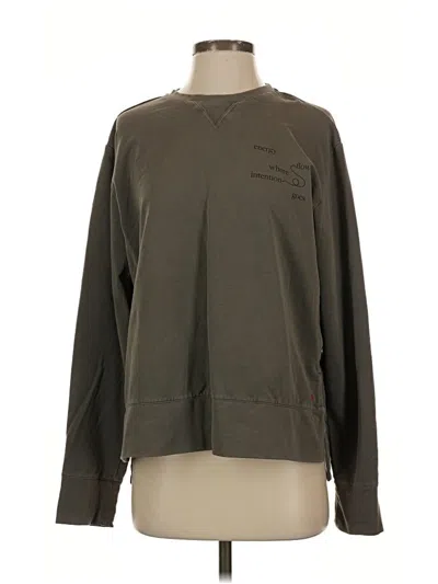 Pre-owned Peace Love World Sweatshirt In Green
