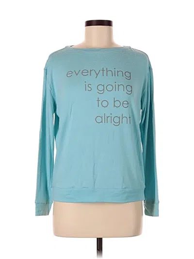 Pre-owned Peace Love World Sweatshirt In Teal