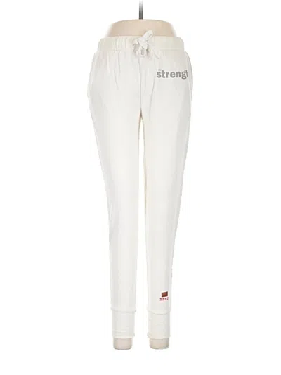 Pre-owned Peace Love World Track Pants In Ivory