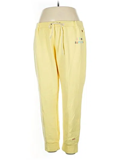 Pre-owned Peace Love World Track Pants In Yellow
