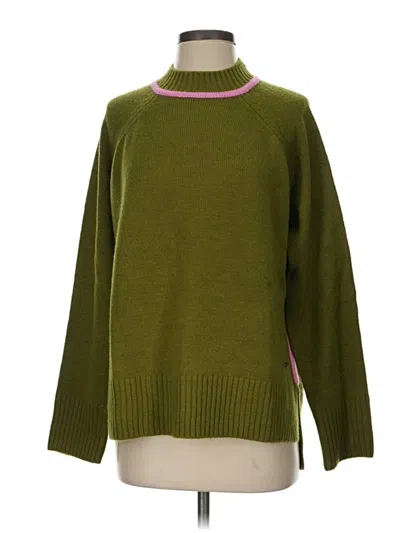 Pre-owned Peace Love World Turtleneck Sweater In Green