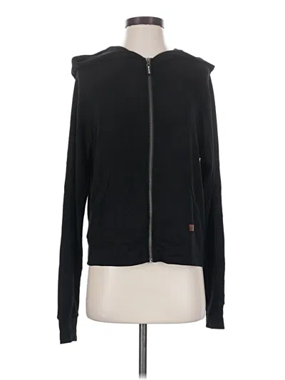 Pre-owned Peace Love World Zip Up Hoodie In Black