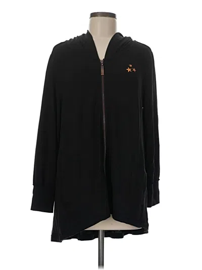 Pre-owned Peace Love World Zip Up Hoodie In Black