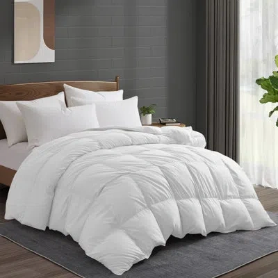 Peace Nest 600 Fill Power Goose Down And Feather All Season Comforter Duvet Insert In White