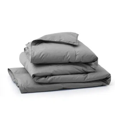 Peace Nest 600in³/oz Fill Power All Season Down & Feather Blend Comforter In Gray
