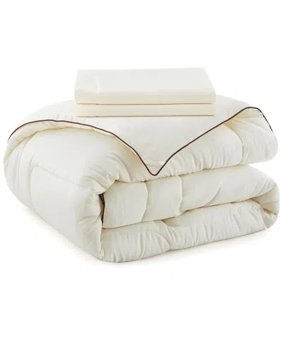 Peace Nest All Season Satin Down Alternative Comforter Set