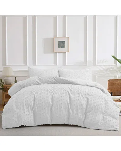 Peace Nest Circle Clipped Jacquard Duvet Cover Set