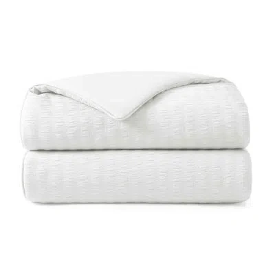 Peace Nest Cooling Blanket - Reversible Seersucker Bedding Set For Hot Sleepers, Lightweight Breathable Summer  In Blue