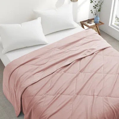 Peace Nest Cooling Blanket - Reversible Waffle Weave Blanket For Hot Sleepers, Lightweight Breathable Summer Be In Pink