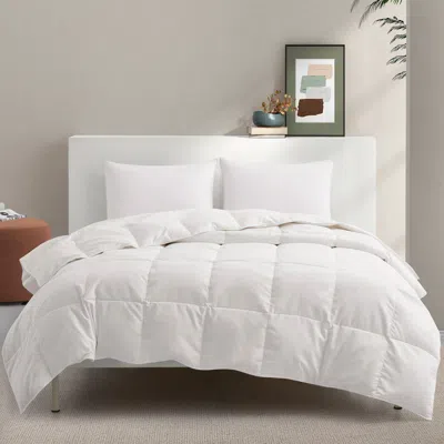 Peace Nest Cooling Lightweight Comforter Hot Sleeper Feather Down Fiber Blend In White