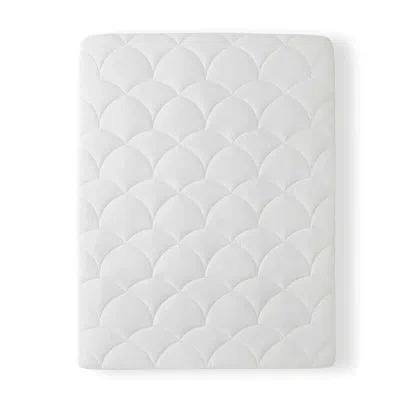Peace Nest Cooling Mattress Pad With Deep Pocket Fitted Skirt Cloud Quilt Waterproof In White