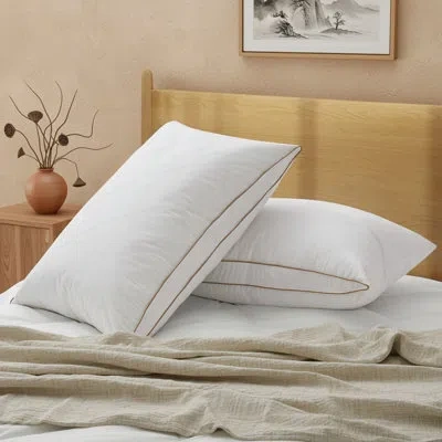 Peace Nest Down Blend Firm Pillow In White