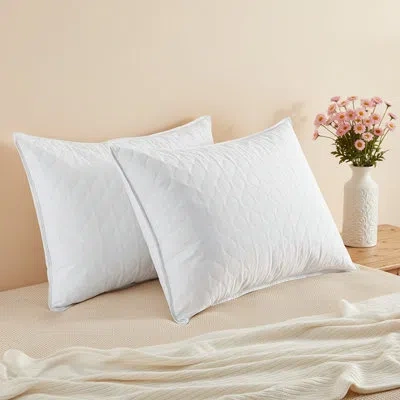 Peace Nest Down Blend Firm Support Pillow In White