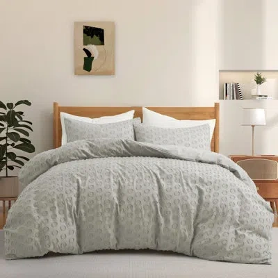 Peace Nest Duvet Cover Set In Light Gray
