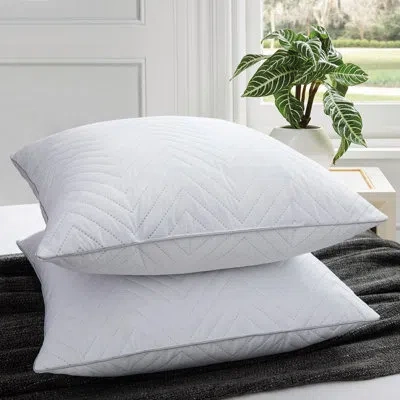Peace Nest Feather Reversible Pillow Insert In White