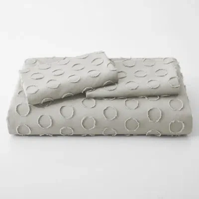 Peace Nest Maresca Duvet Cover Set In Light Gray Circle