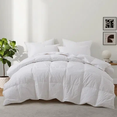 Peace Nest Puredown 600 Fill Power All Season Down & Feather Blend Comforter In White