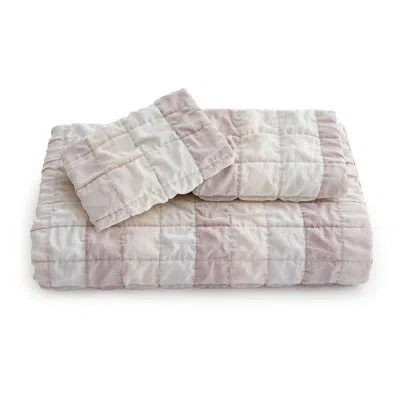 Peace Nest Shabby Chic Gingham Duvet Cover Set - Patterned Reversible Bedding Set, Oeko-tex Certified In Pink