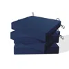 Peace Nest Square Design Waterproof Set Of 4 Outdoor Chair Cushions Seat Pads 18.5*16*3"