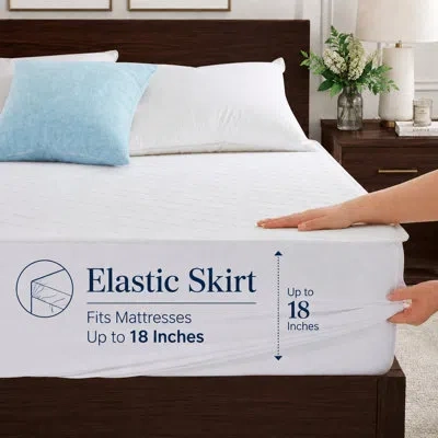 Peace Nest Summer Cooling Ultra Soft Mattress Pad Mattress Protector In White