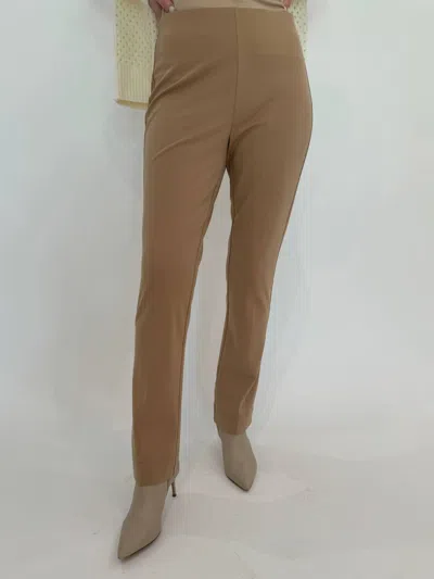 Peace Of Cloth Annie 29" Paramount Knit Pants In Cork In Brown