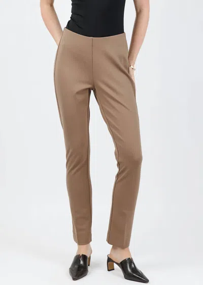 Peace Of Cloth Annie Paramount Knit Pants In Mocha In Brown