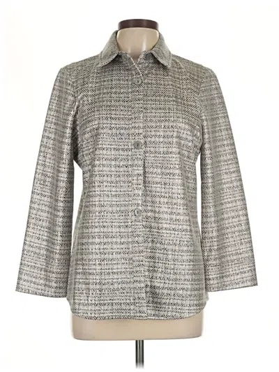 Pre-owned Peace Of Cloth Coat In Gray