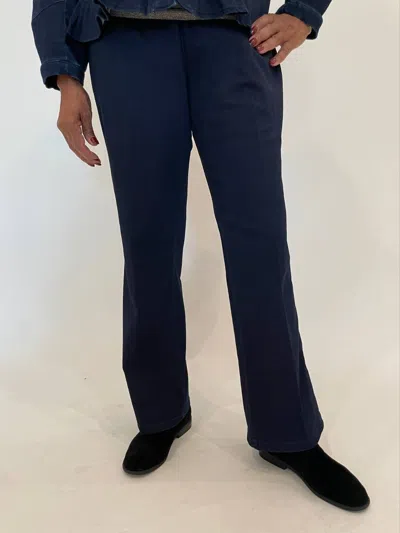 Peace Of Cloth Ella Denim Ankle Flare Pants In Indigo