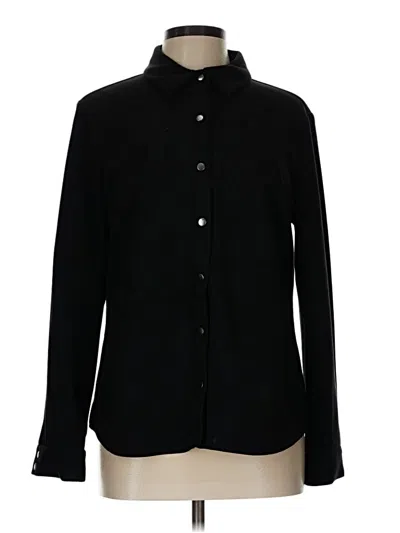 Pre-owned Peace Of Cloth Long Sleeve Blouse In Black